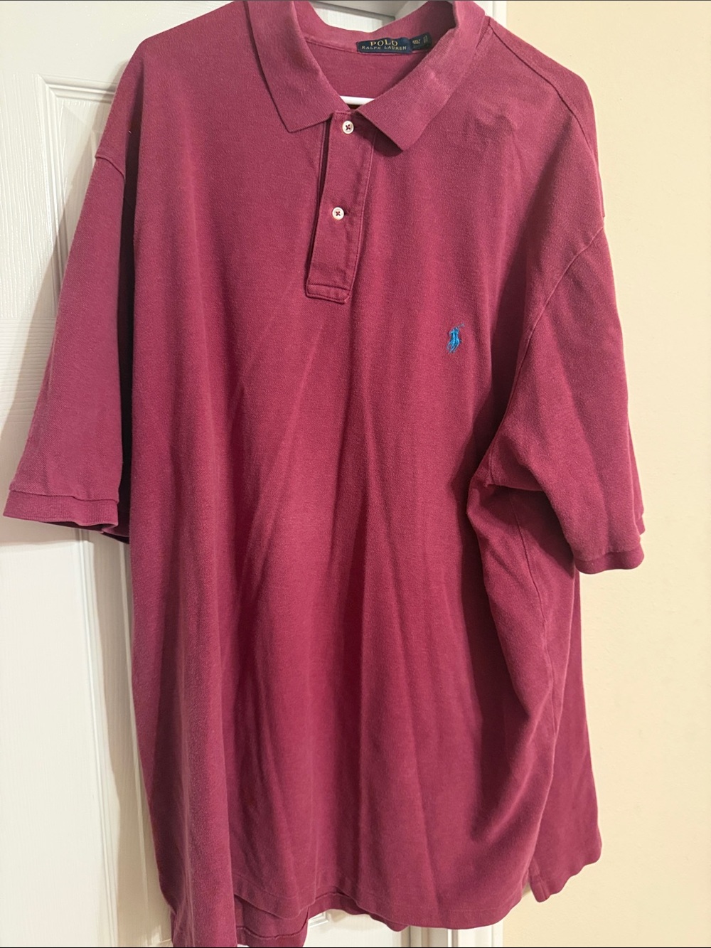 Polo by Ralph Lauren Burgundy Short-Sleeve Polo with Blue Pony